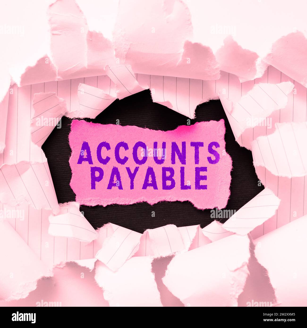 Inspiration showing sign Accounts Payable. Word for money owed by a ...