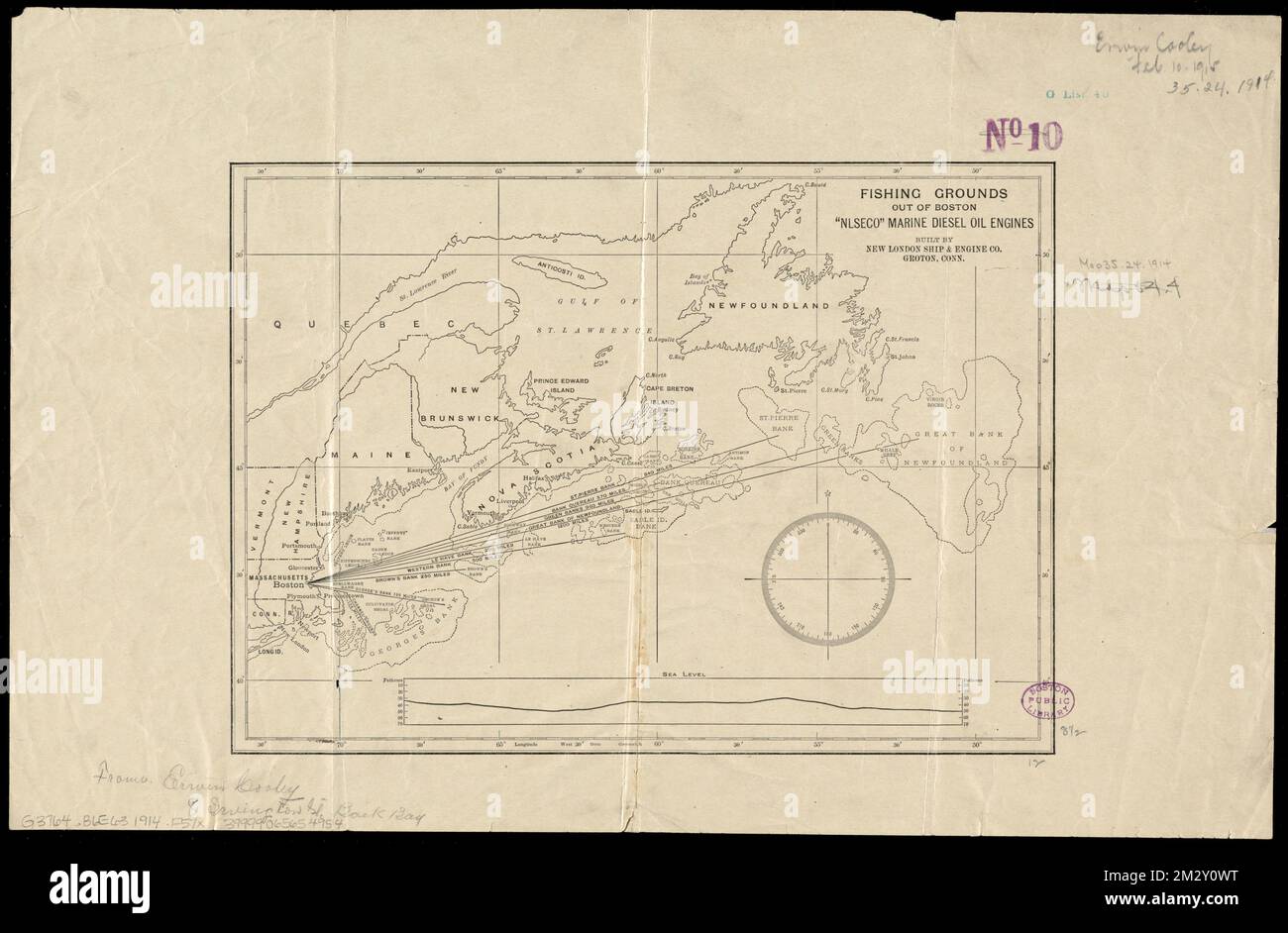 Fishing grounds out of Boston - Fishing Grounds Out Of Boston Nlseco Marine Diesel Oil Engines Built By New London Ship Engine Co Groton Conn Fishing Massachusetts Boston Maps New England Maps Atlantic Provinces Maps Norman B Leventhal Map Center Collection 2M2Y0WT 