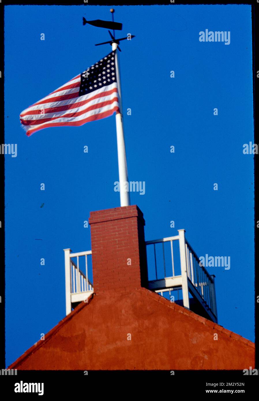 Flag, Nantucket , Flags. Edmund L. Mitchell Collection Stock Photo - Alamy