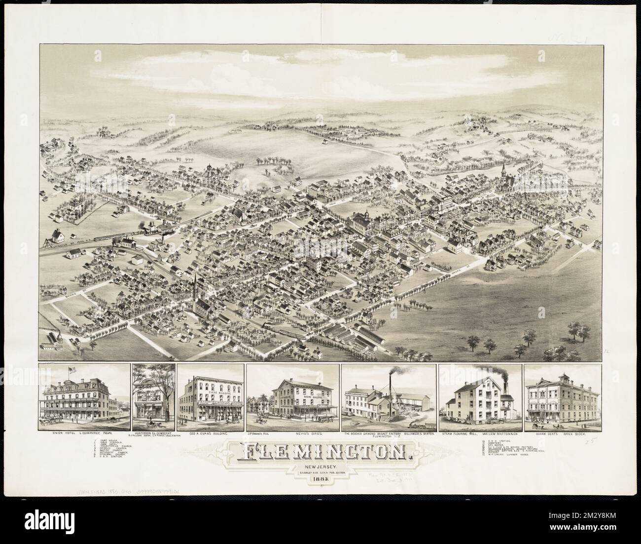 Flemington New Jersey Flemington - Flemington New Jersey Flemington Nj Aerial Views Norman B Leventhal Map Center Collection 2M2Y8KM 