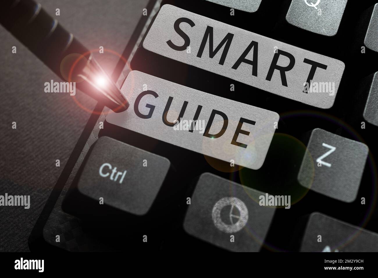 Writing displaying text Smart Guide. Business approach used to guide ...