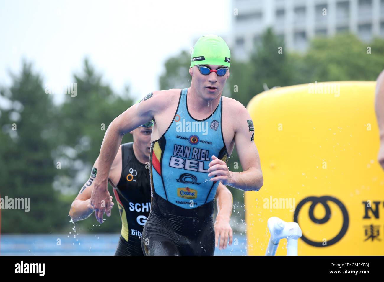 Belgian Marten Van Riel pictured in action during the men's race of the ...