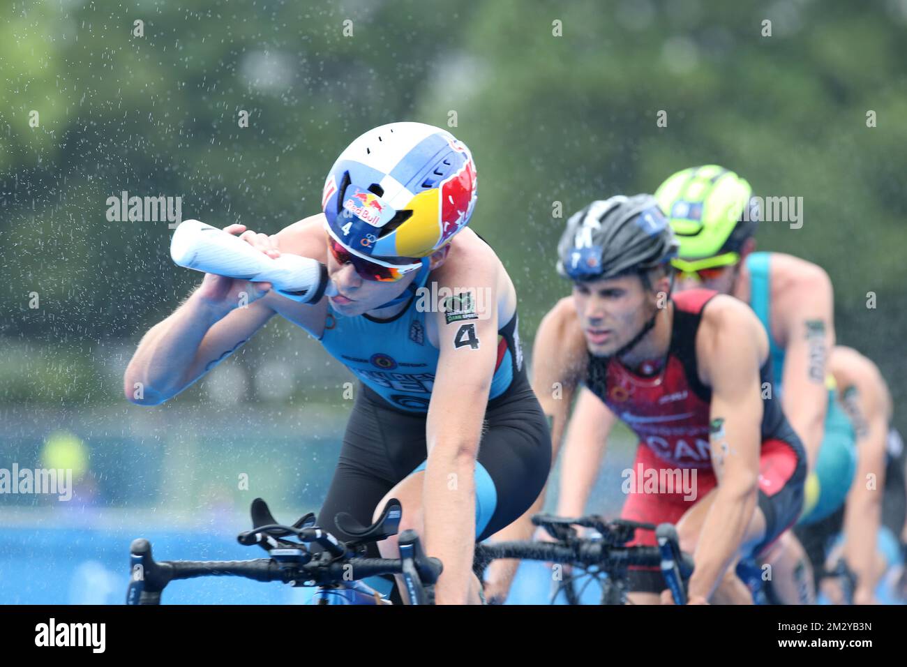 Belgian Marten Van Riel pictured in action during the men's race of the ...