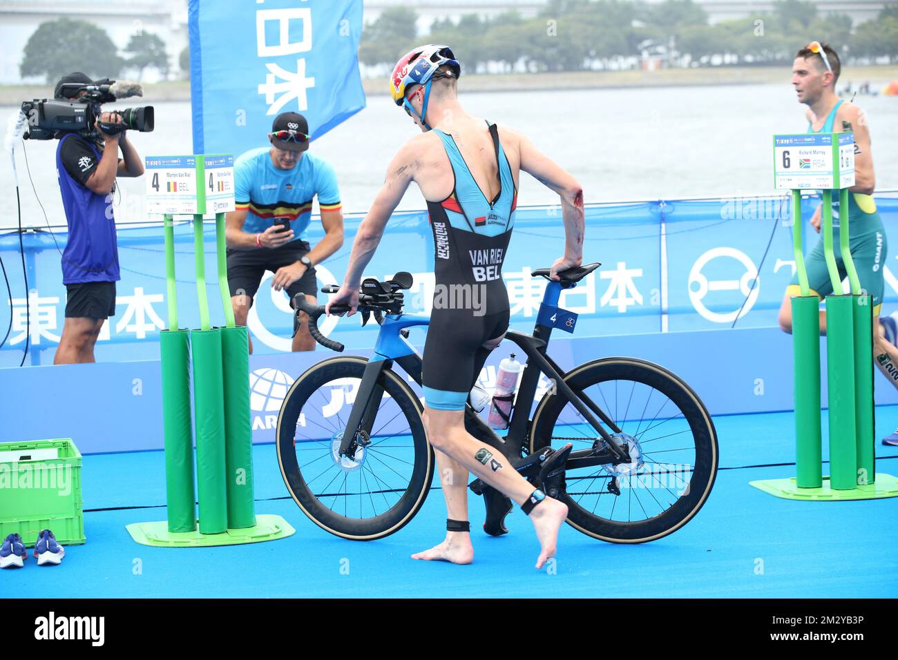 Belgian Marten Van Riel pictured in action during the men's race of the ...