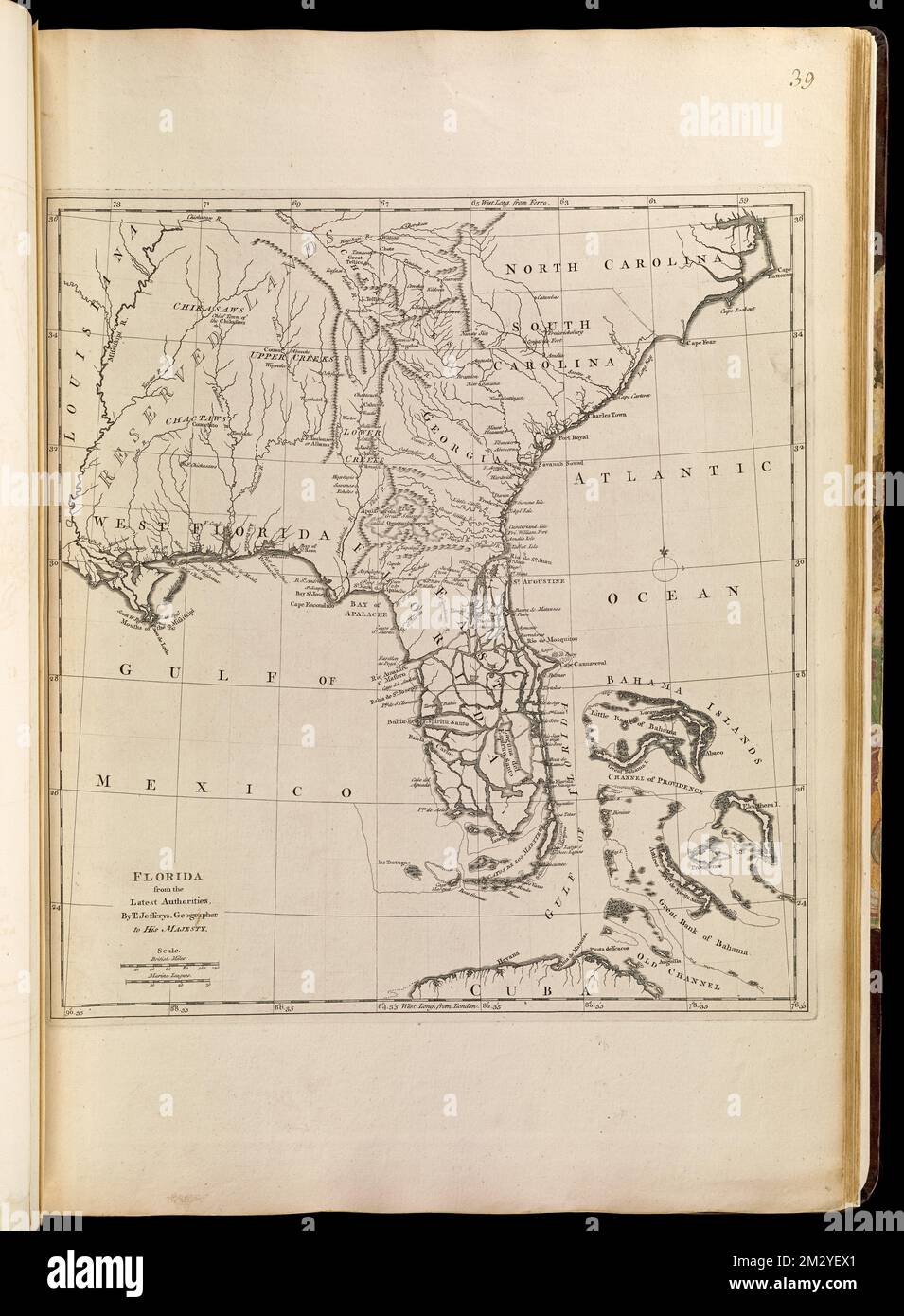 Florida from the latest authorities - Florida From The Latest Authorities Indians Of North America Maps Early Works To 1800 Southern States Maps Early Works To 1800 Norman B Leventhal Map Center Collection 2M2YEX1