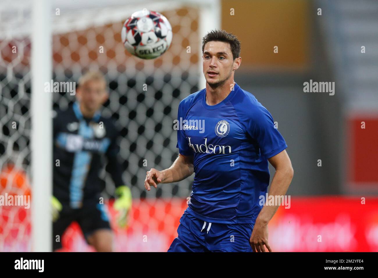 Alen Halilovic of HNK Rijeka in action during the 1st leg of