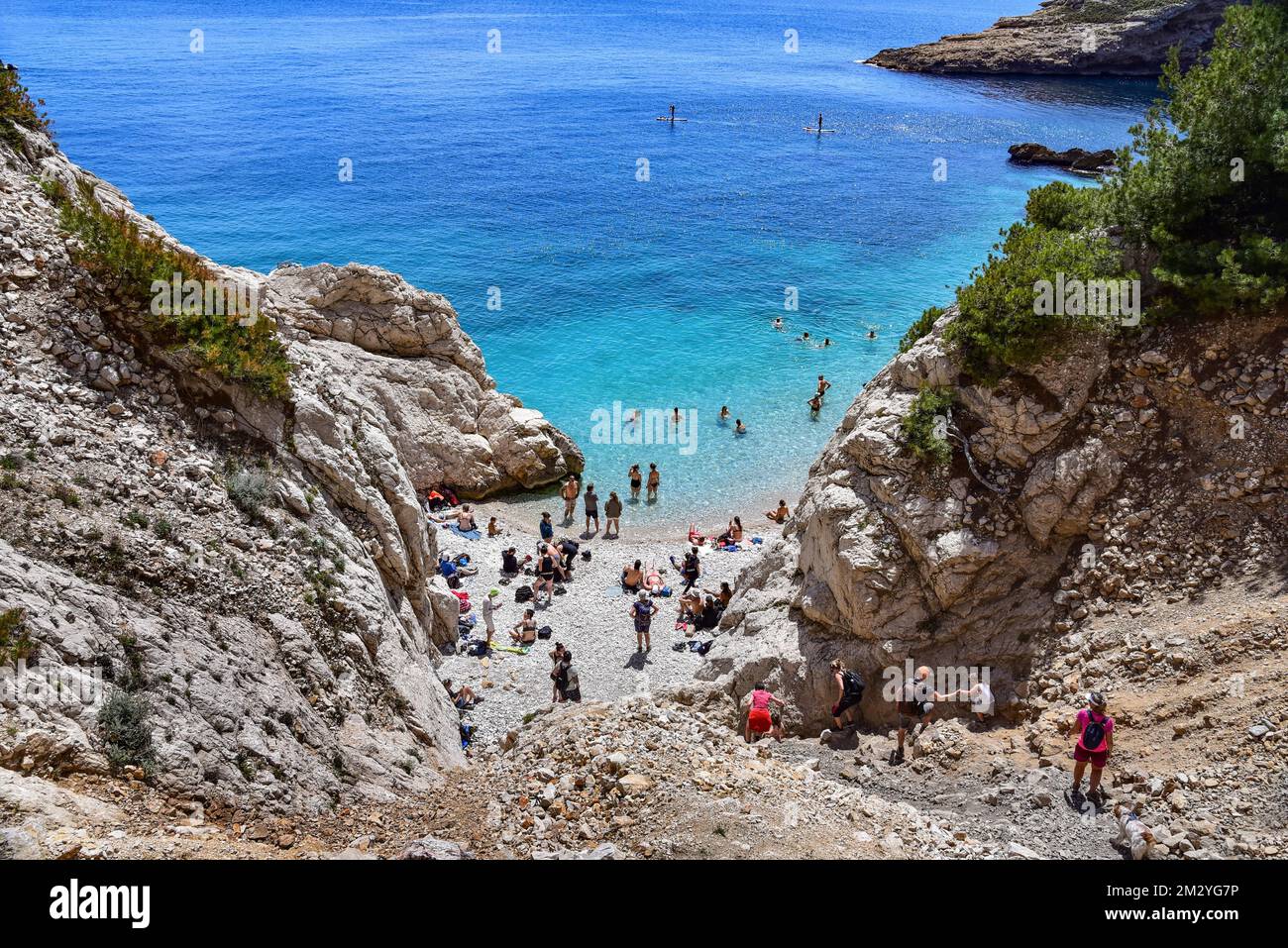 Calanque de l'Erevine on the customs officers' path (Sentier du ...