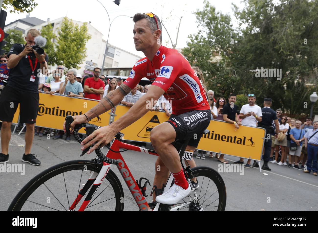 Irish Nicholas Roche of Team Sunweb pictured at the start of the third ...