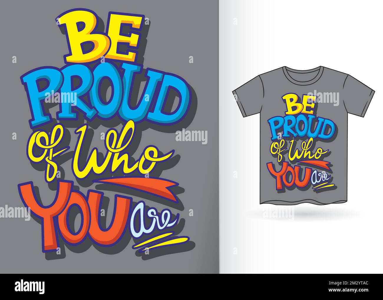 Motivational typography quote for t shirt design with template Stock ...