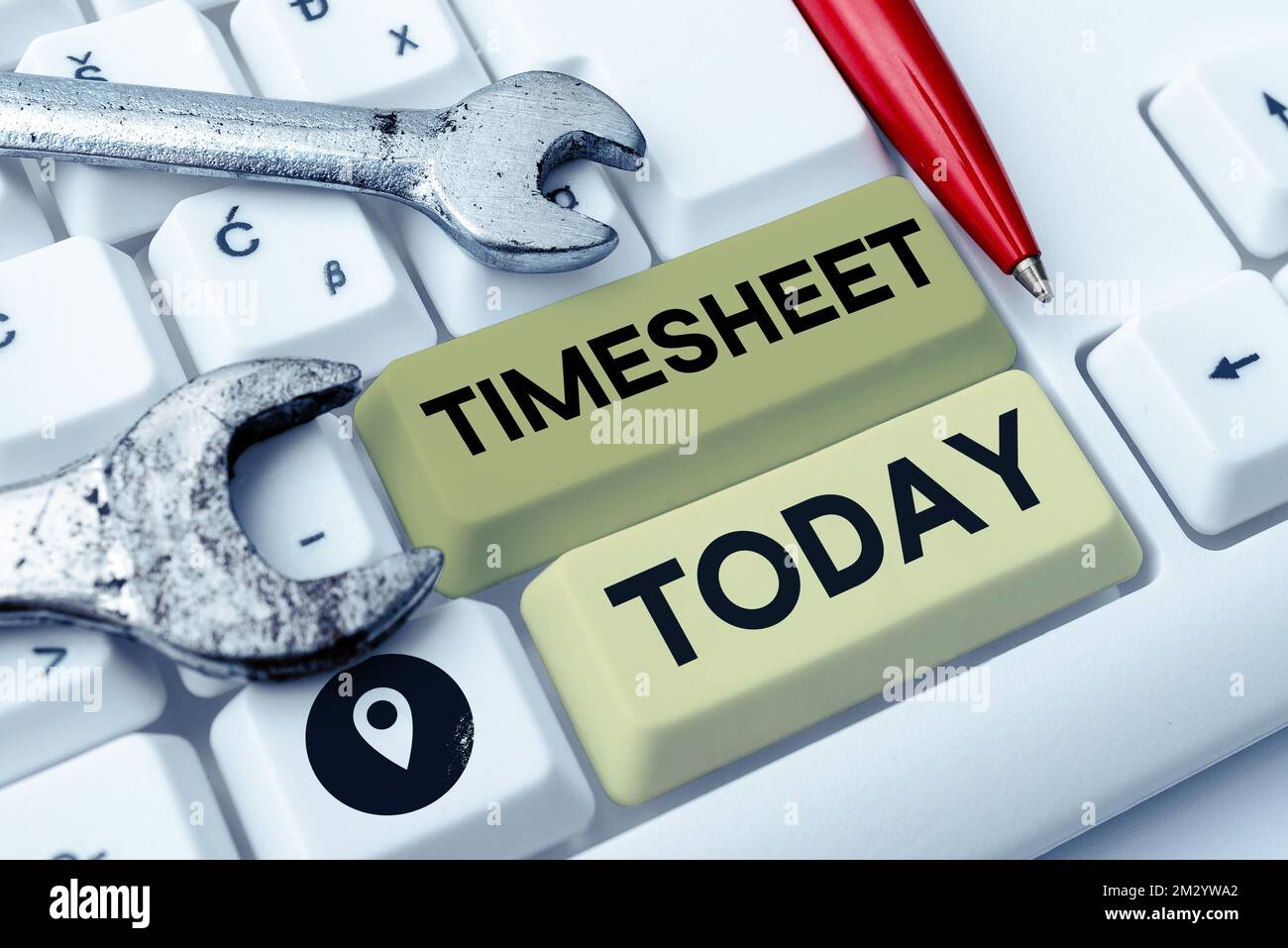 Text sign showing Timesheet. Word for graphical representation of ...