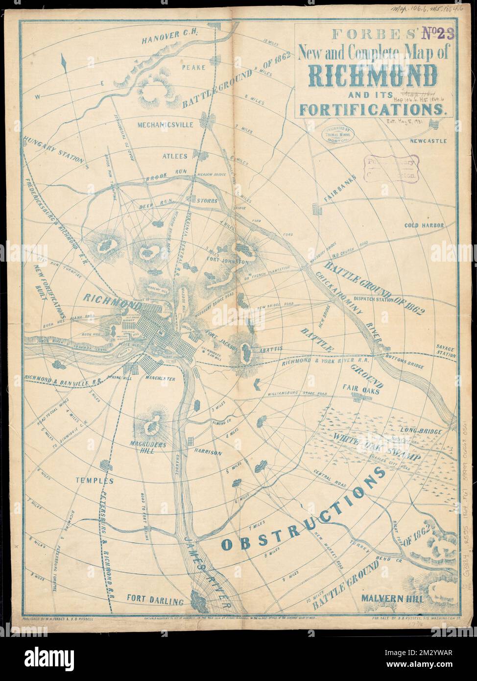 Forbes' new and complete map of Richmond and its fortifications