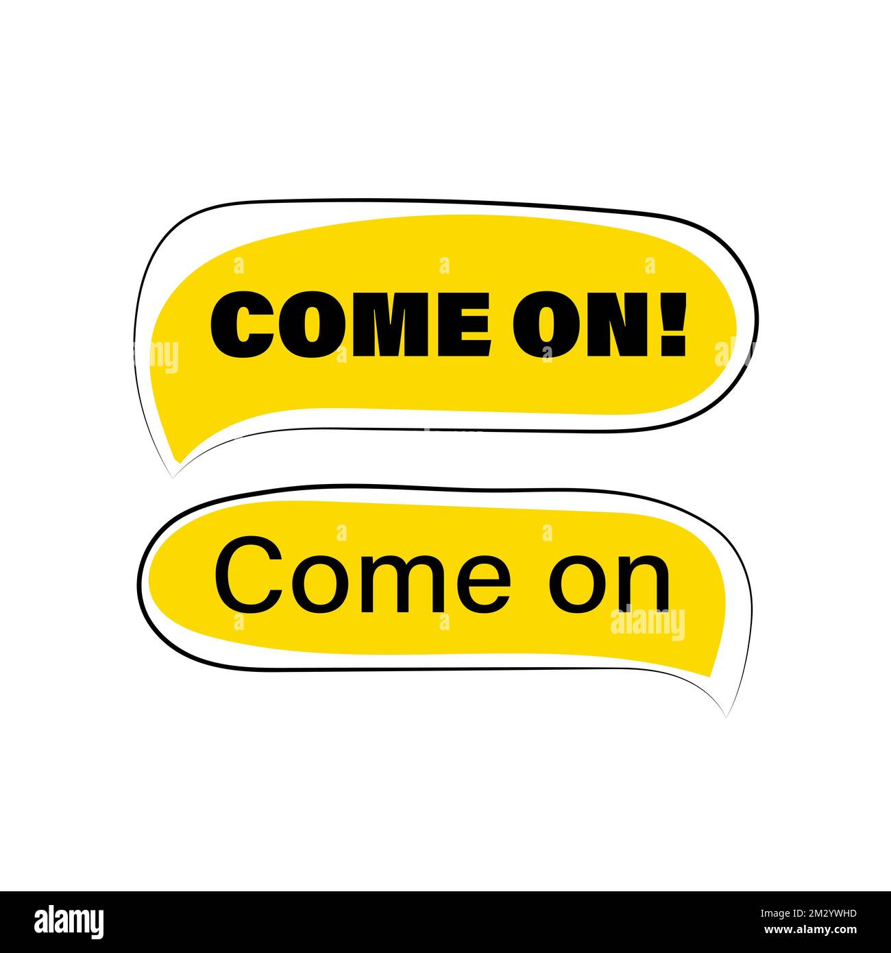 Come on vector sign. Modern icon Stock Vector Image & Art - Alamy