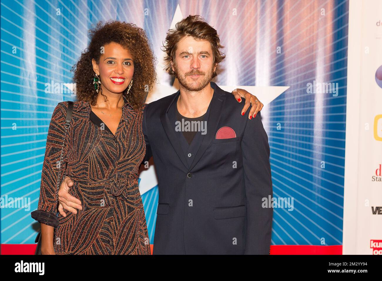 television presenter Tatyana Beloy and her partner Conrad pictured ...