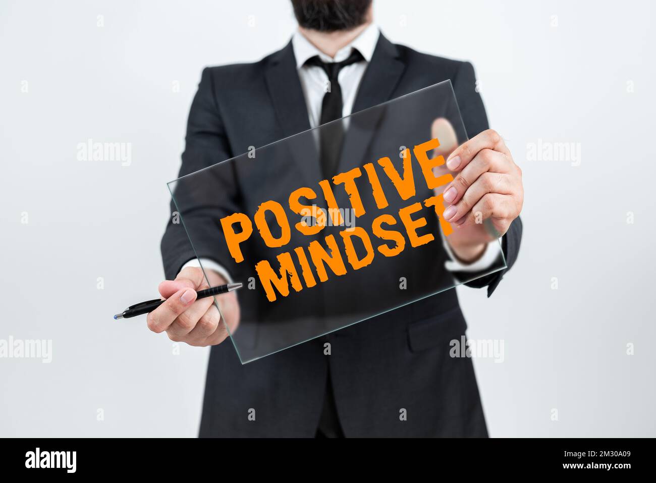 Inspiration showing sign Positive Mindset. Word Written on mental and ...