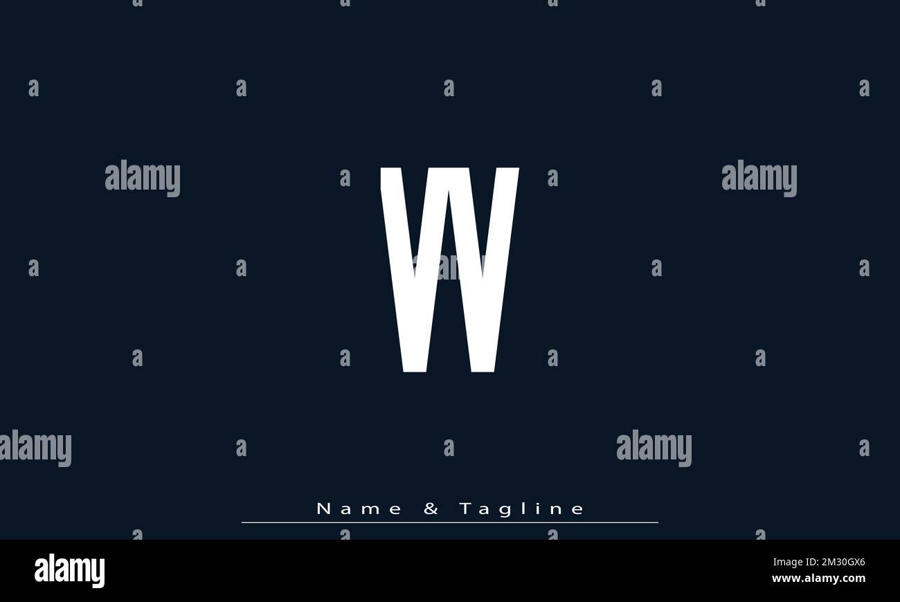 Alphabet letters Initials Monogram logo VV Stock Vector