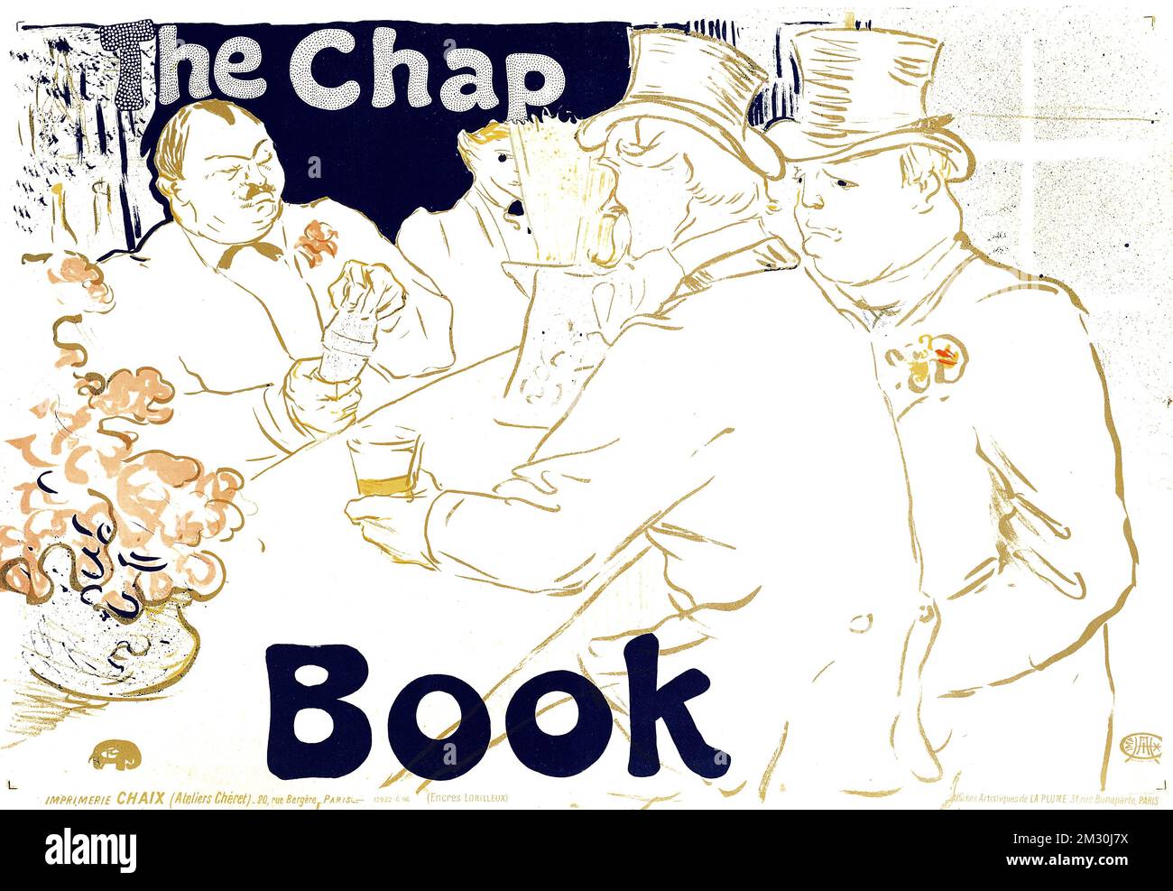 The Chap-Book - vintage poster - HTL Henri de Toulouse-Lautrec Stock Photo