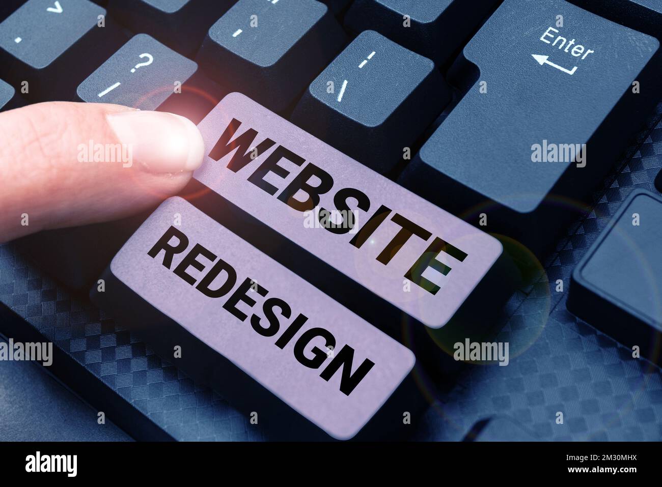 Text showing inspiration Website Redesign. Business showcase modernize ...