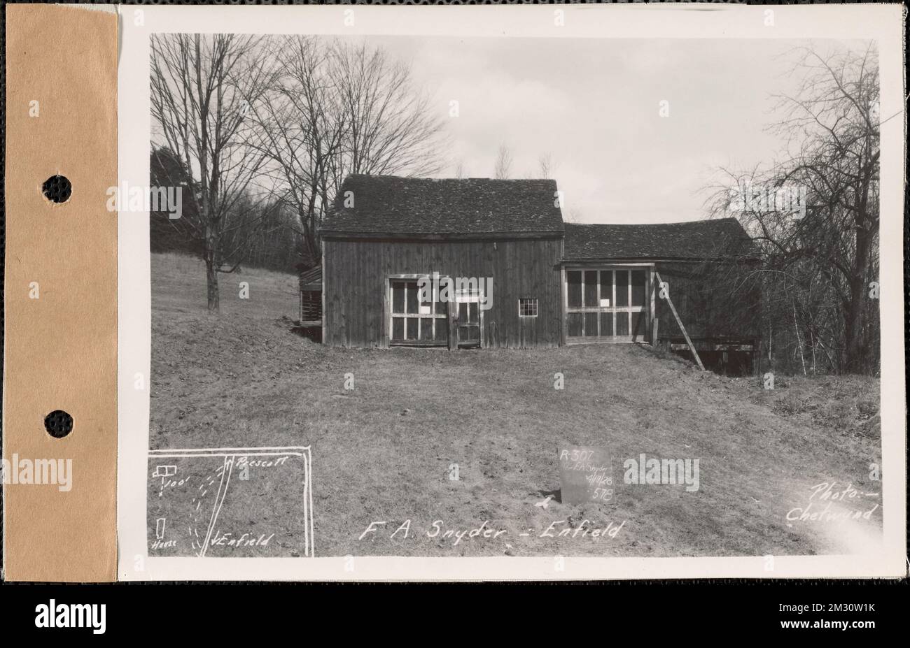 Franklin A. Snyder, barn, Enfield, Mass., Apr. 17, 1928 Parcel no