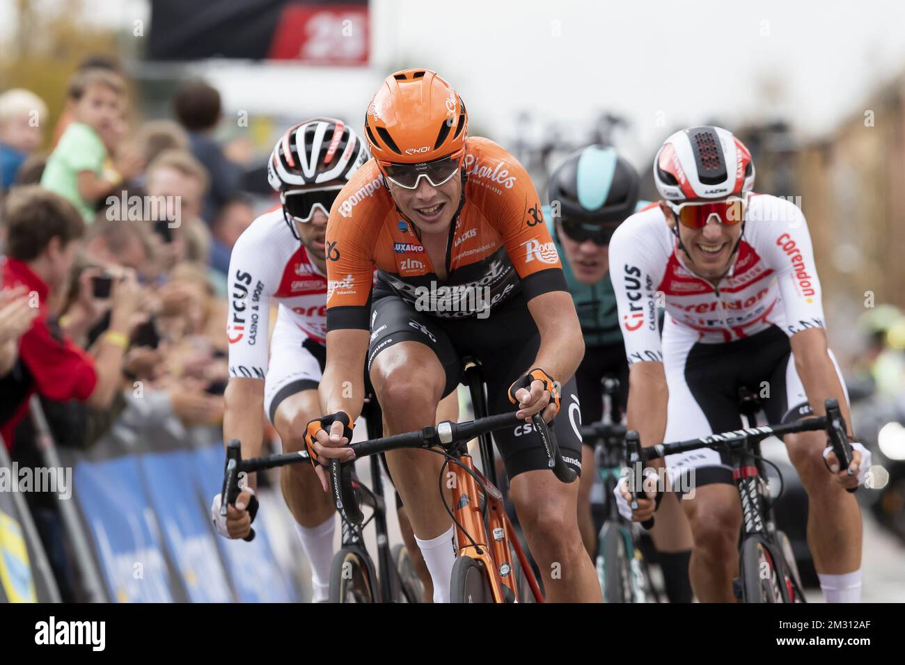 Dutch Oscar Riesebeek of Roompot Charles Cycling Team pictured in action during the Memorial Rik Van