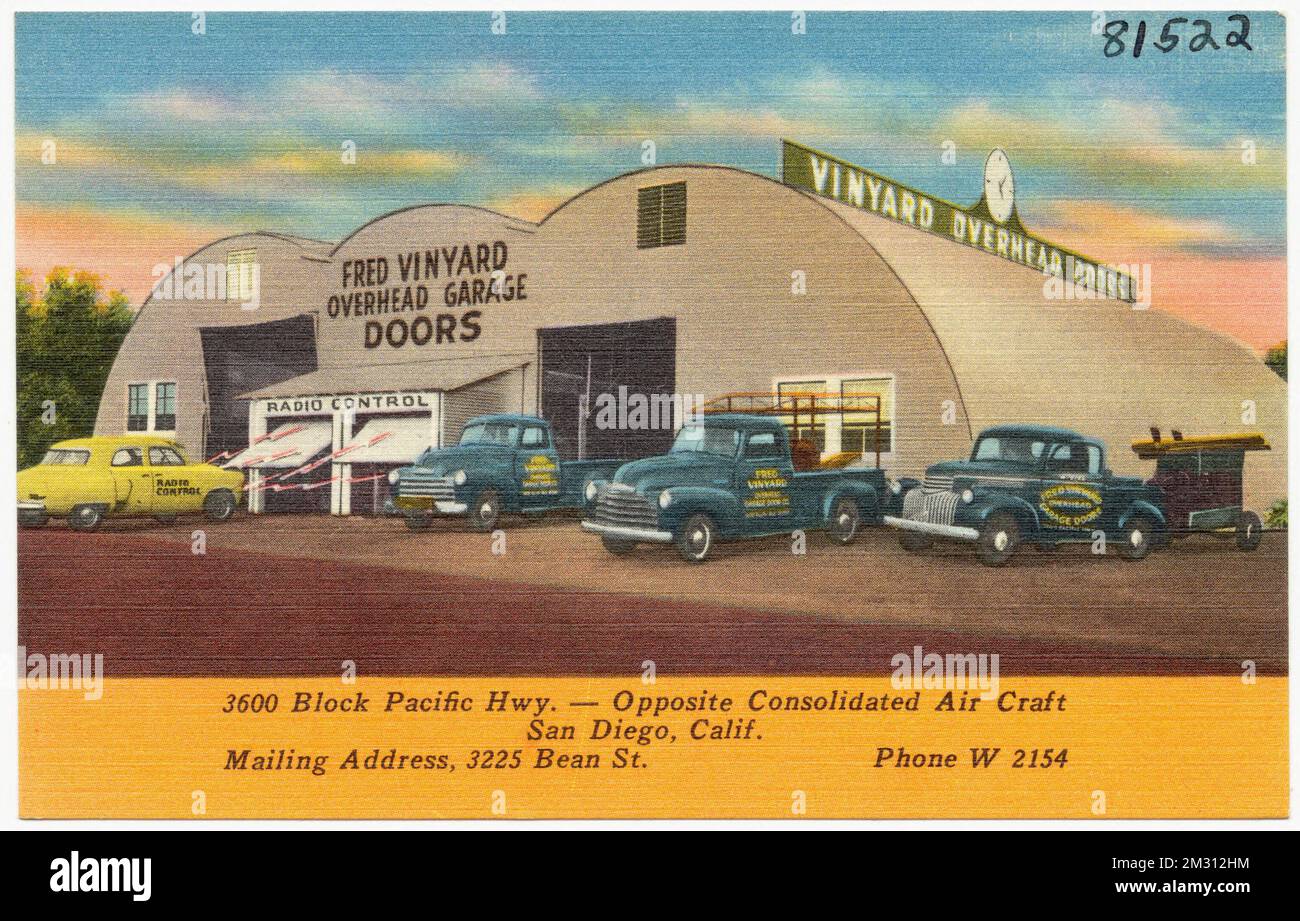 Fred Vinyard Overhead Garage Doors, 3600 Block Pacific Hwy. Opposite