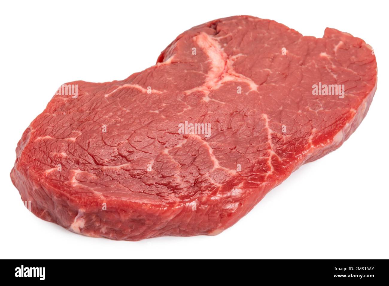 Beef Meat Slice Isolated On White Background Stock Photo - Alamy