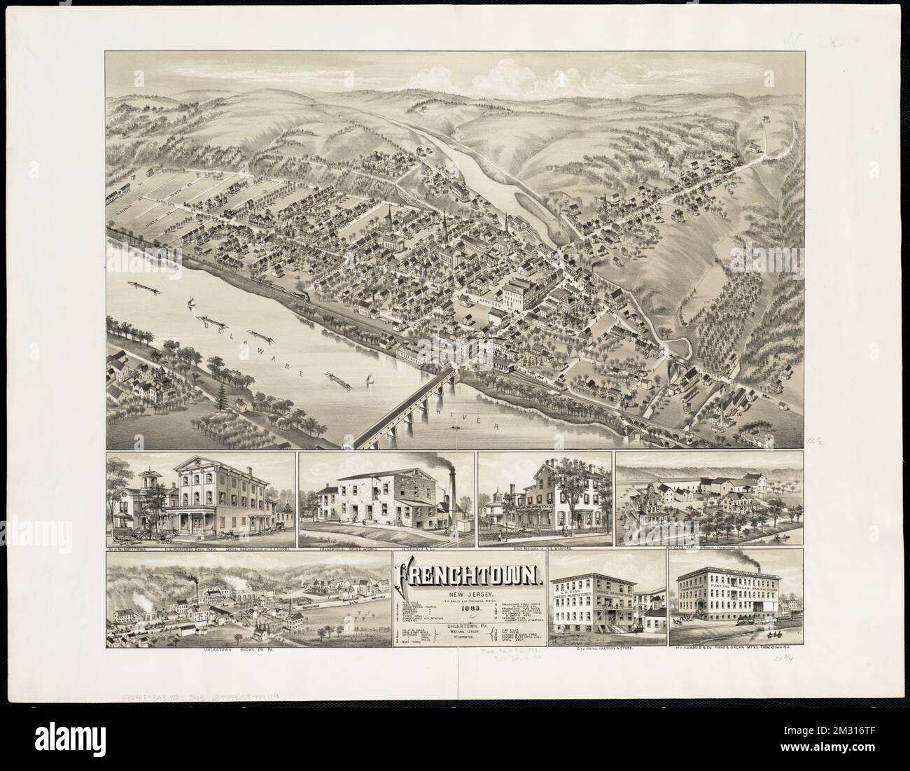 Frenchtown New Jersey , Frenchtown N.J., Aerial views Norman B