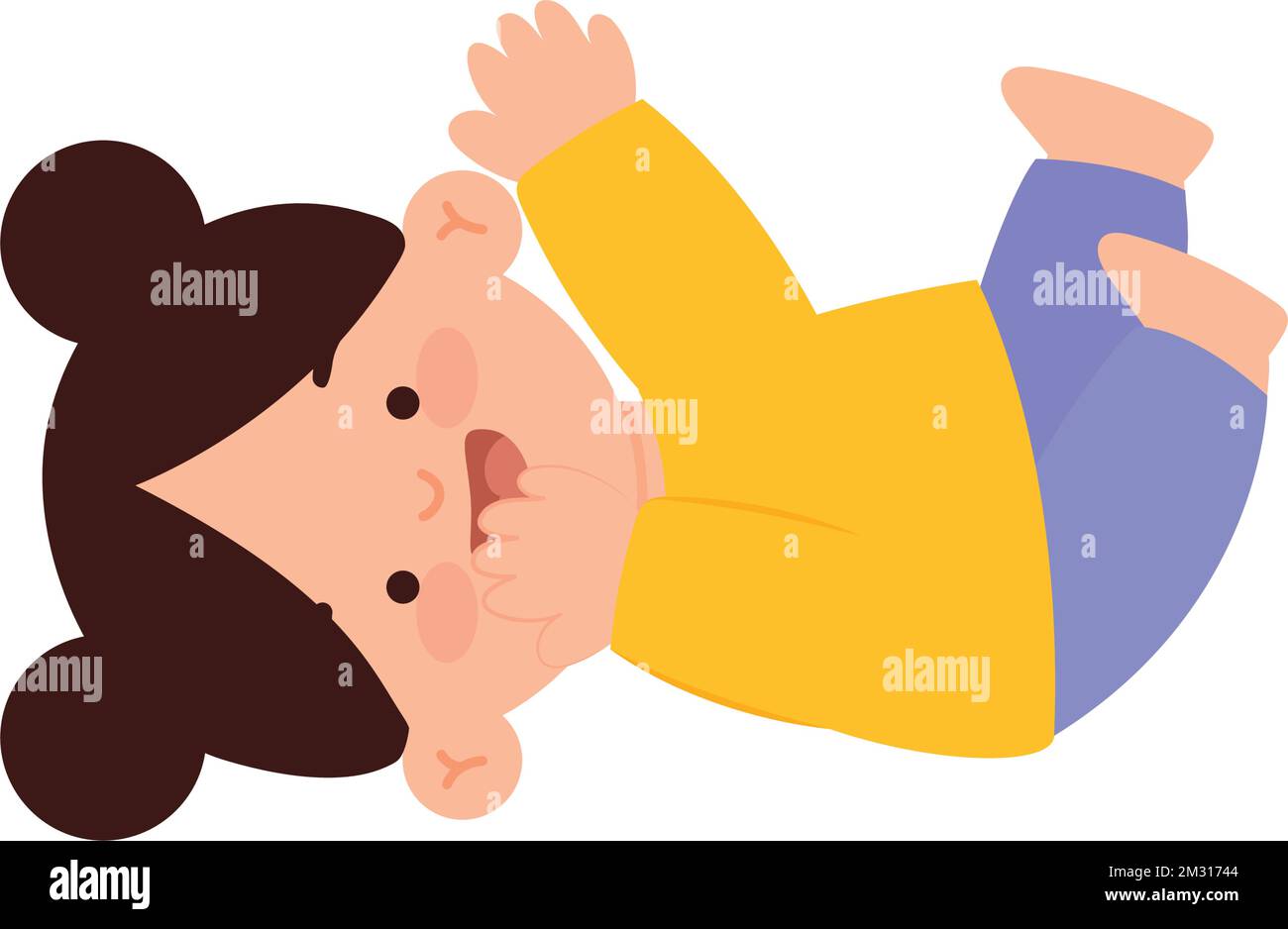 cute baby girl Stock Vector Image & Art - Alamy