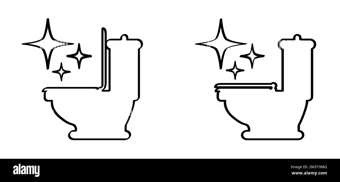 please keep toilet clean. WC icon or pictogram. toilets seat label