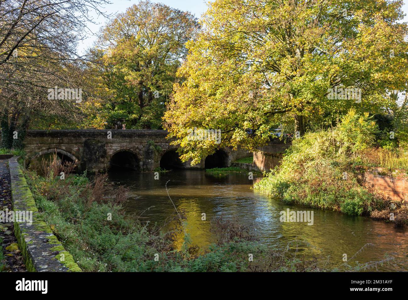 Crane Bridge is a arched bridge with four low arches built in the 15th