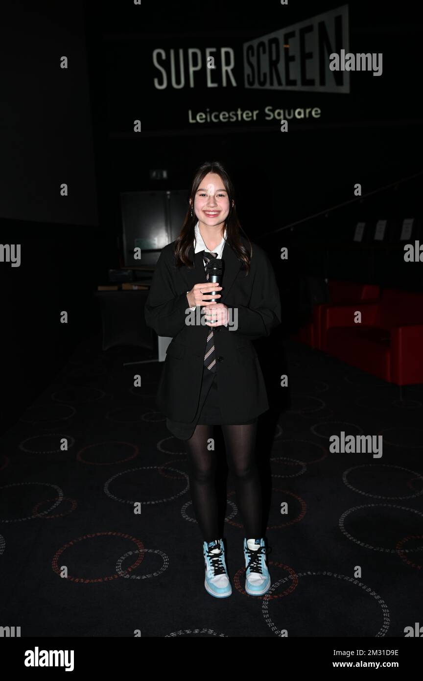 London, UK. 14th December 2022. Angelina Field is a singer arrives at ...