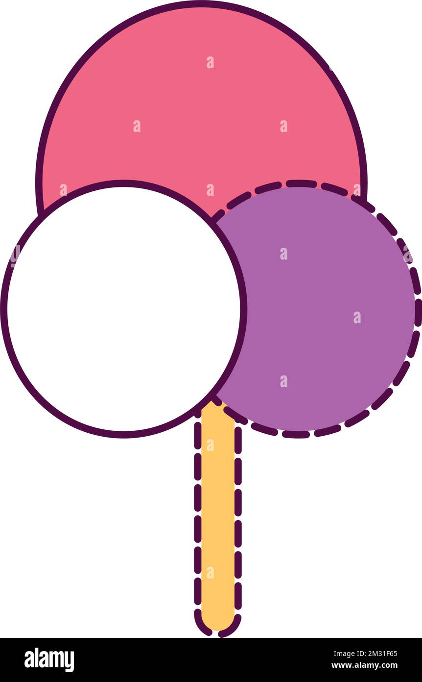 Isolated cotton candy amusement park icon Vector illustration Stock ...