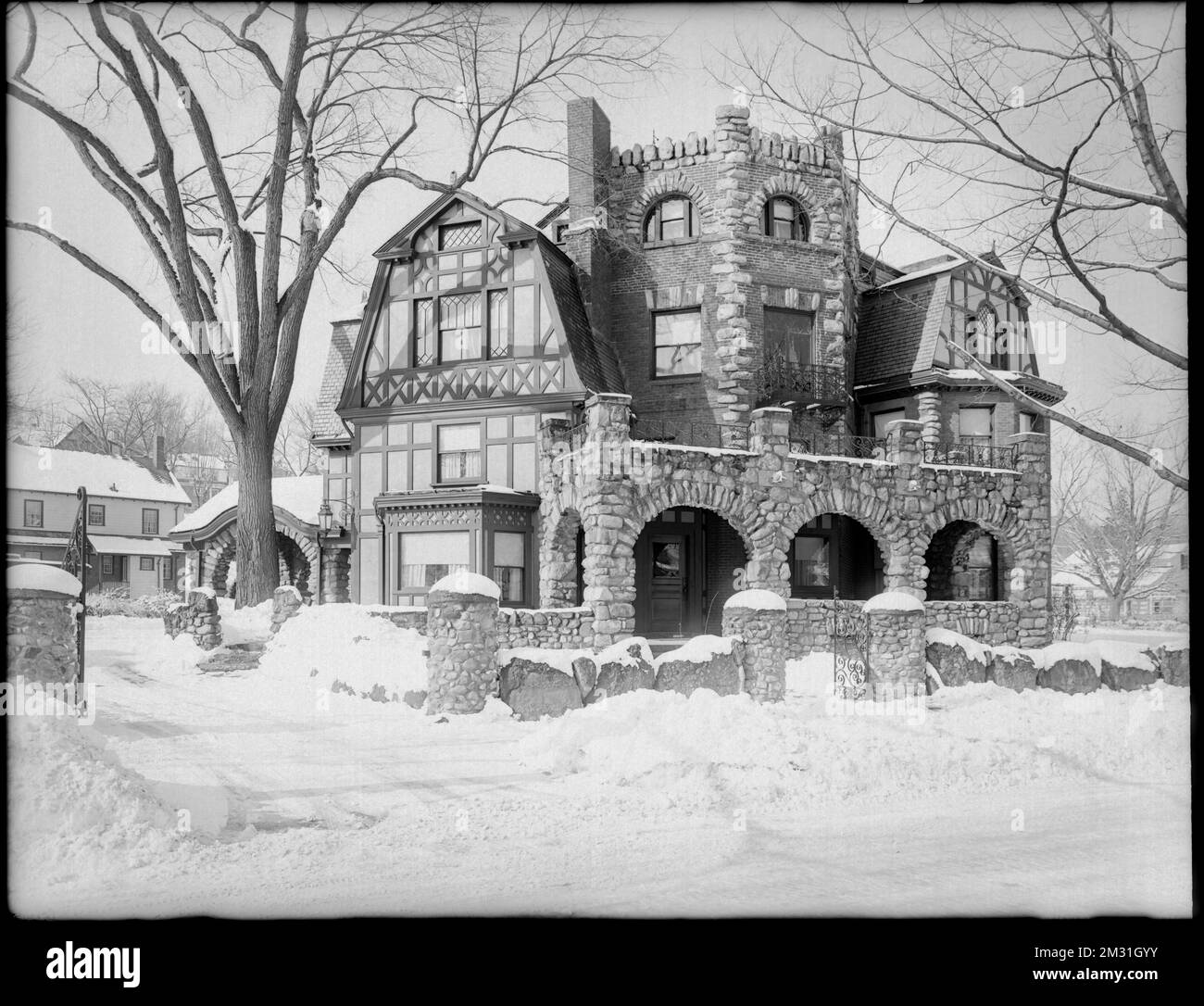 Front of 61 Arborway, Jamaica Plain , Houses, Historic buildings