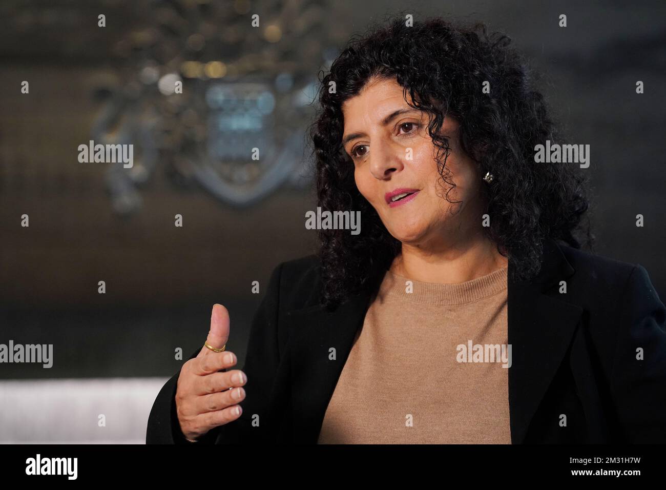 Farah Naz, Zara Aleena's aunt, speaks to the media. Jordan McSweeney ...