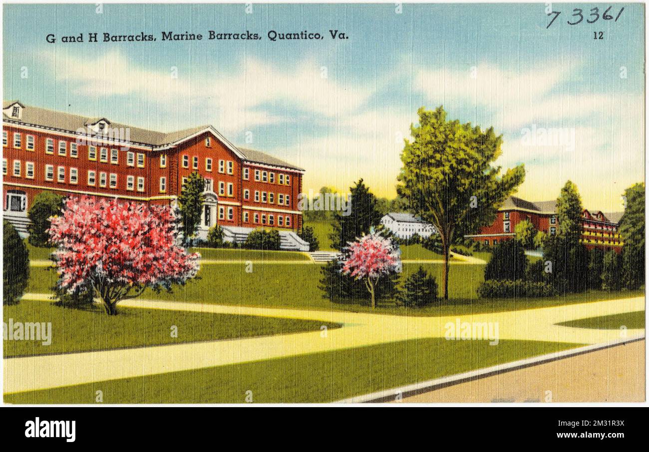 G and H barracks, Marine Barracks, Quantico, Va. , Military facilities