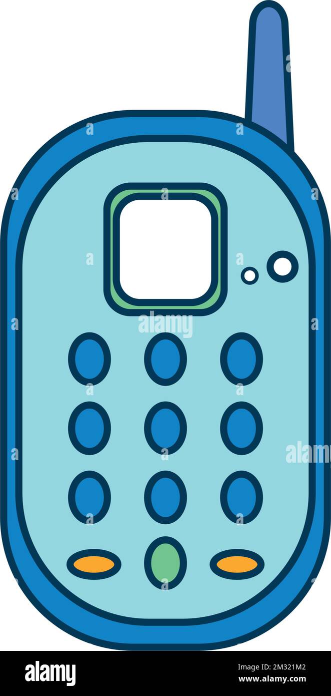 Isolated colored walkie talkie toy icon Vector Stock Vector