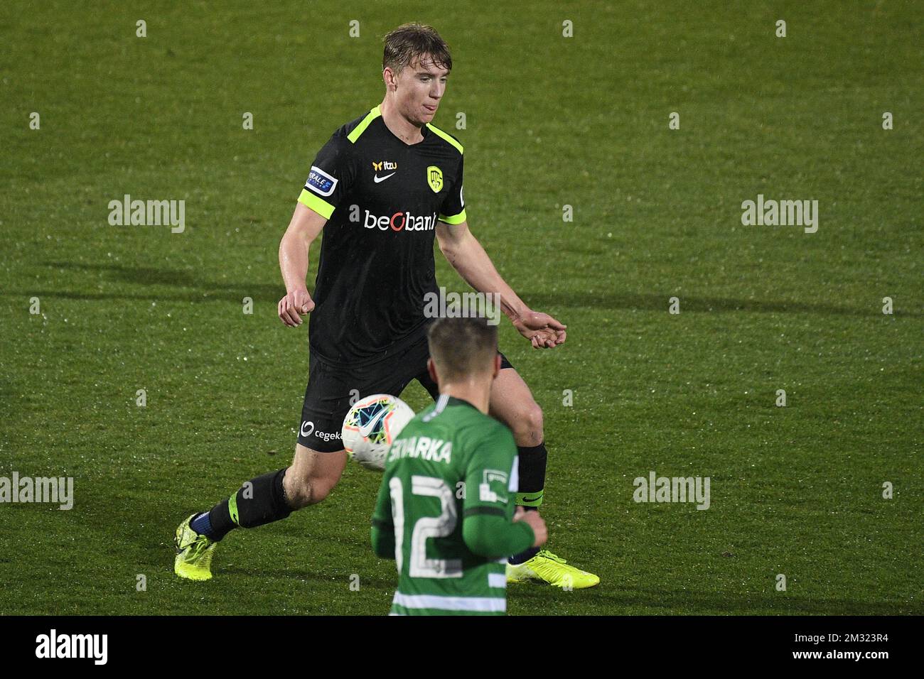Genk's Kristian Thorstvedt pictured in action during a friendly soccer match between KRC Genk and Hungarian club Ferencvarosi Torna Club, during their winter training camps, Friday 10 January 2020 in La Nucia, Spain. BELGA PHOTO YORICK JANSENS Stock Photo
