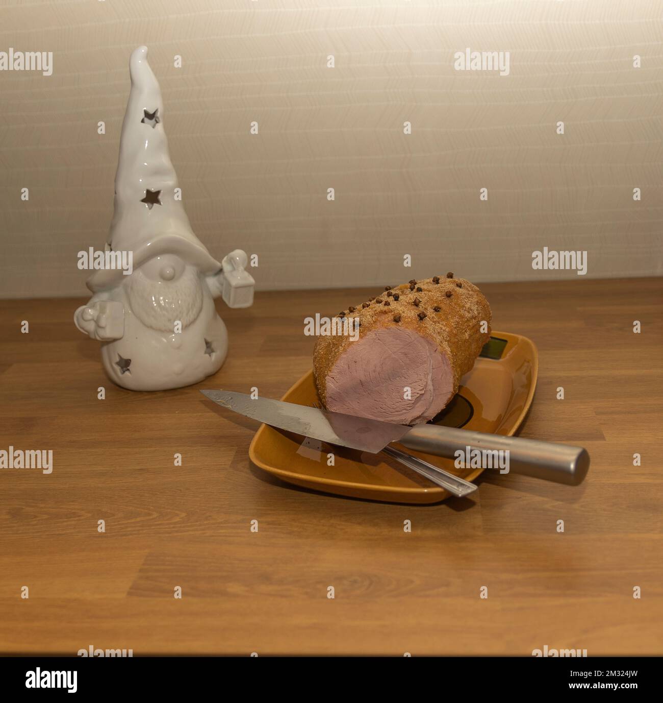 Christmas ham is a tradition in the Nordic countries Stock Photo