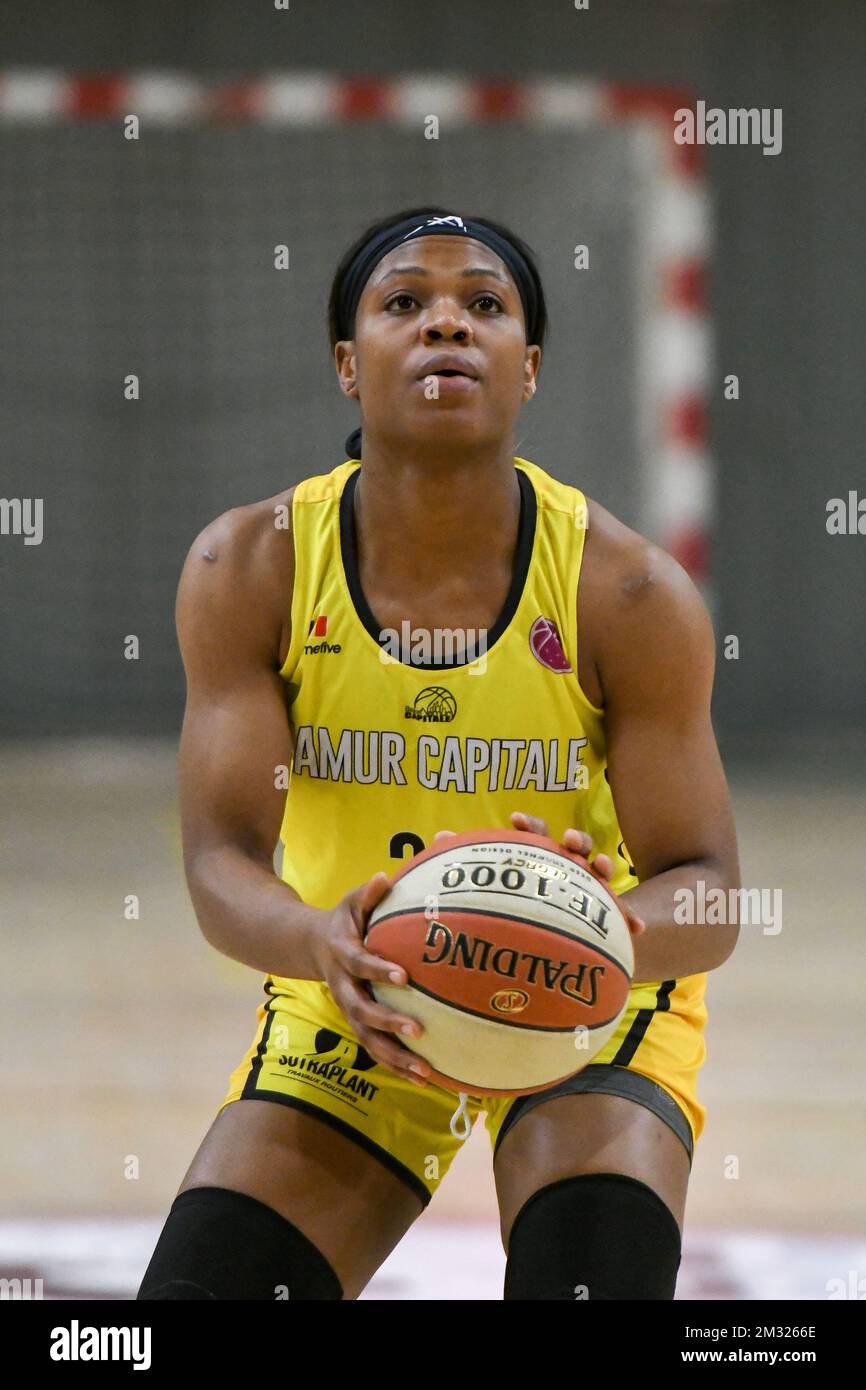 Basket Namur Capitale IMOVBIOH Sarah (24) pictured in action during a Top  Division Women 1 basket game between VOO Liege Panthers and Basket Namur  Capitale, on the 17th day of Belgium championship,