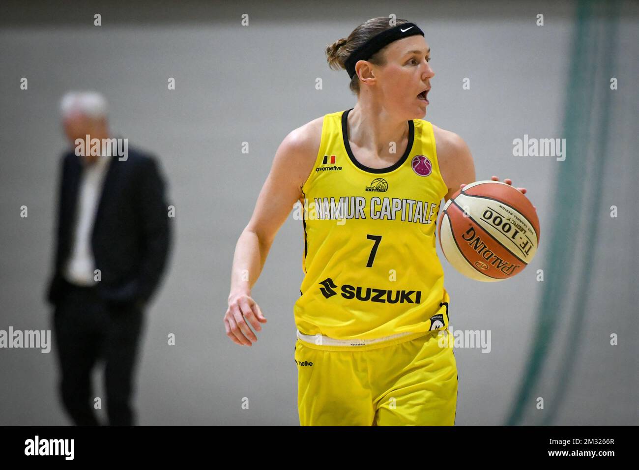 Basket Namur Capitale VANDERWAL Rachael (7) pictured in action during a Top  Division Women 1 basket game between VOO Liege Panthers and Basket Namur  Capitale, on the 17th day of Belgium championship,