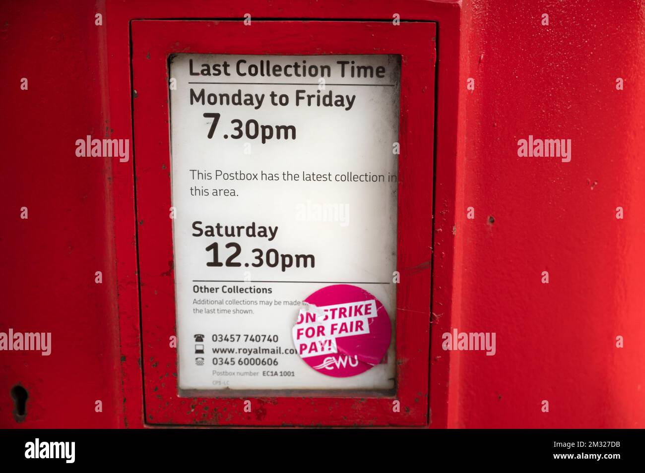 London, England. Mount Pleasant mail sorting office on the day that