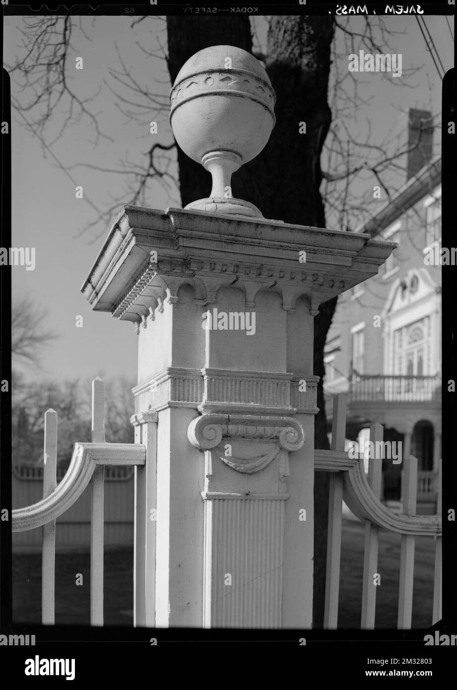 Gate post, Salem, MA , Gates, Finials Architectural elements. Samuel