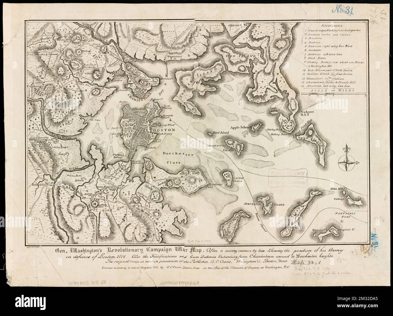 Gen Washington 39 s Revolutionary - Gen Washingtons Revolutionary Campaign War Map After A Survey Ordered By Him Showing The Position Of His Army In Defence Of Boston 1776 Also The Fortifications And Gun Batteries Extending From Charlestown Around To Dorchester Heights Boston Mass History Revolution 1775 1783 Maps United States History Revolution 1775 1783 Maps Norman B Leventhal Map Center Collection 2M32DA5 