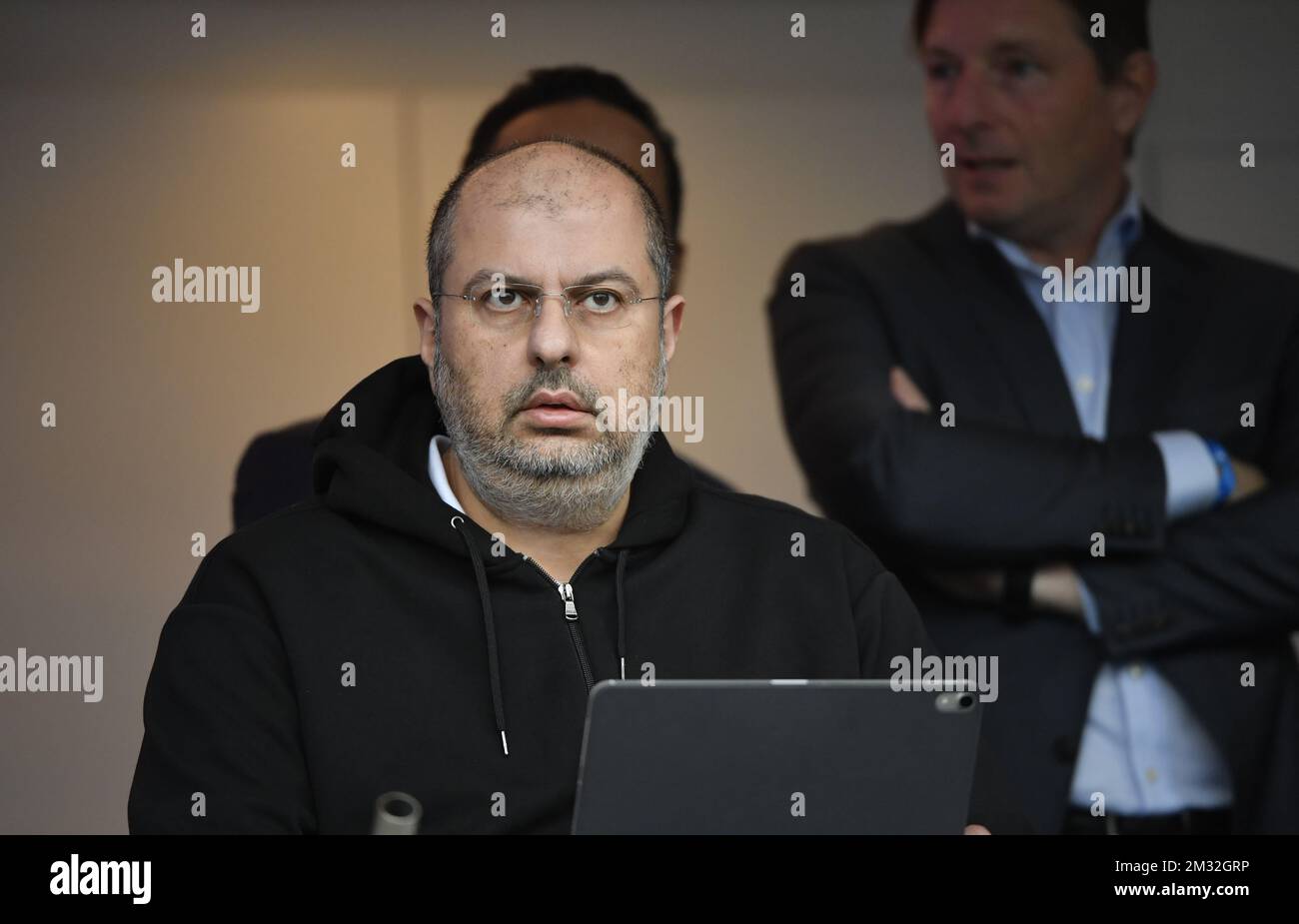 Unidentified person pictured at a soccer game between K. Beerschot VA