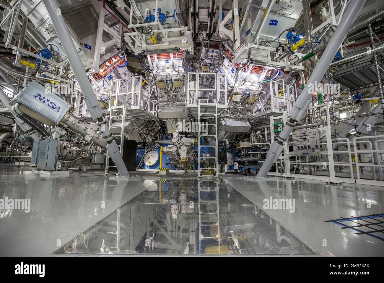 This file photo shows the target chamber at Lawrence Livermore National