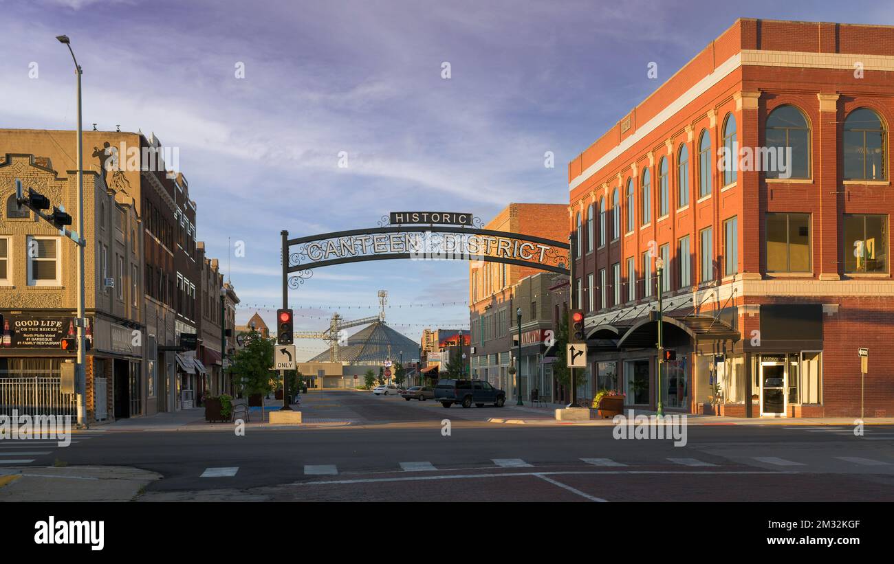 Historic Canteen District as viewed N Dewey Street and E 4th Street in