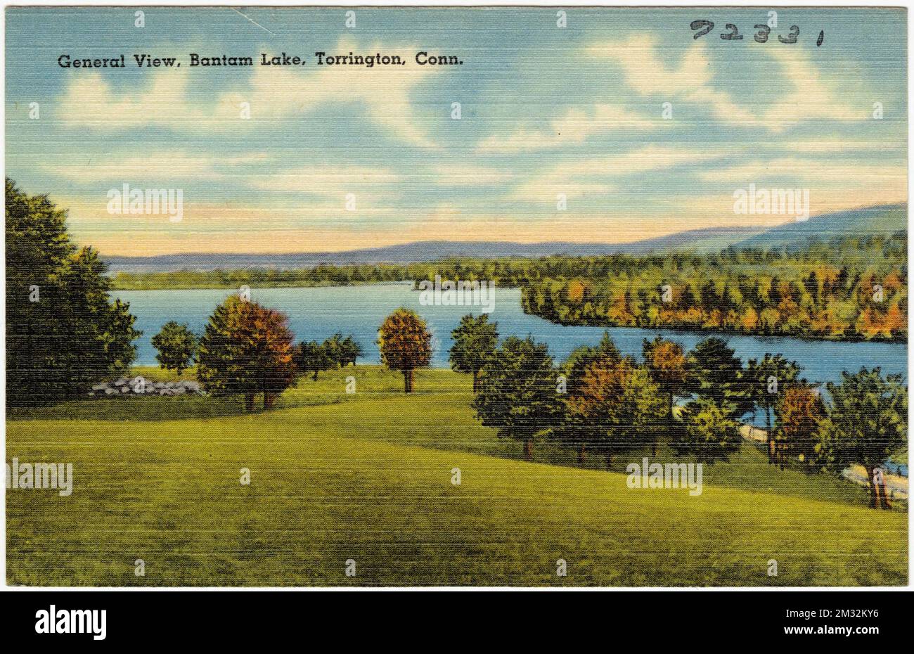 General view, Bantam Lake, Torrington, Conn. , Lakes & ponds, Tichnor ...