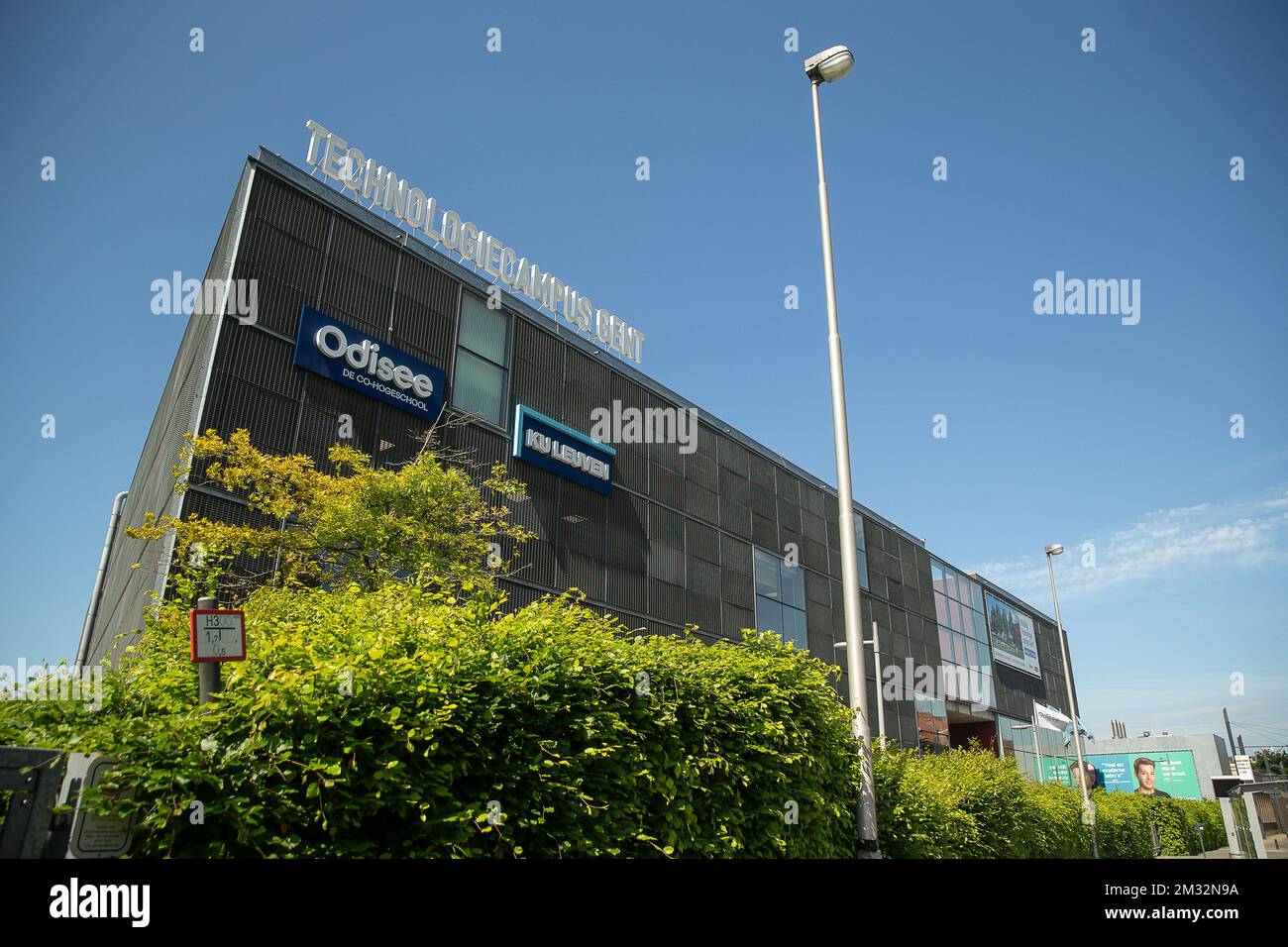 Illustration picture shows the Technologiecampus Gent campus of the Odisee college, Monday 18 May 2020. The school is re-opening for specific tasks that can't be taken care of online, as Belgium is in its tenth week of confinement. BELGA PHOTO JAMES ARTHUR GEKIERE  Stock Photo