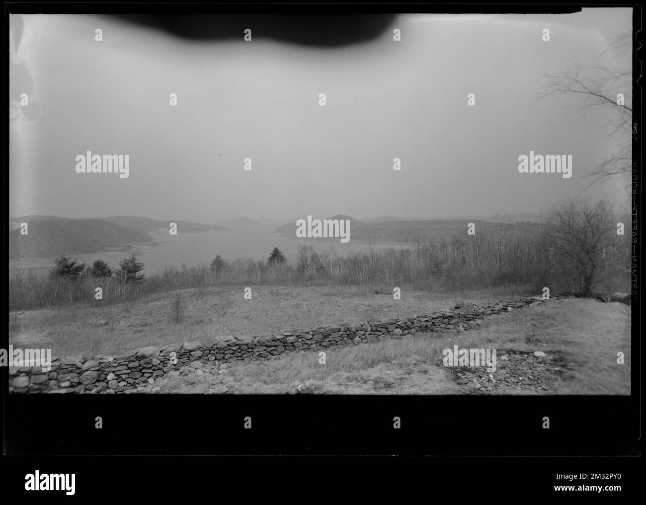 General view of Quabbin Reservoir from former Woods property, during