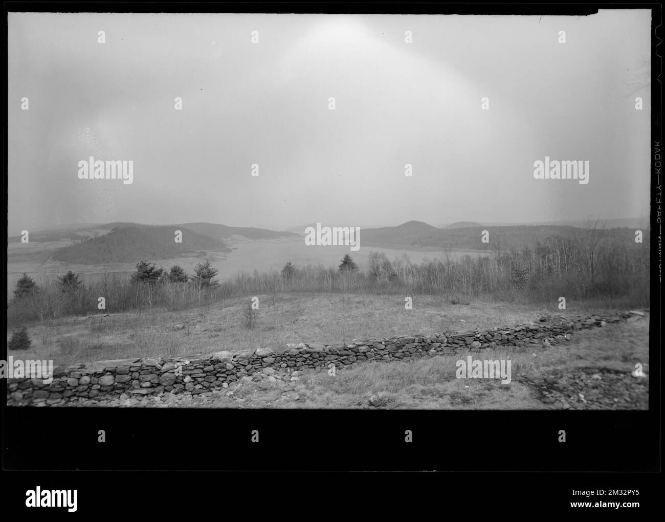 General view of Quabbin Reservoir from former Woods property, during