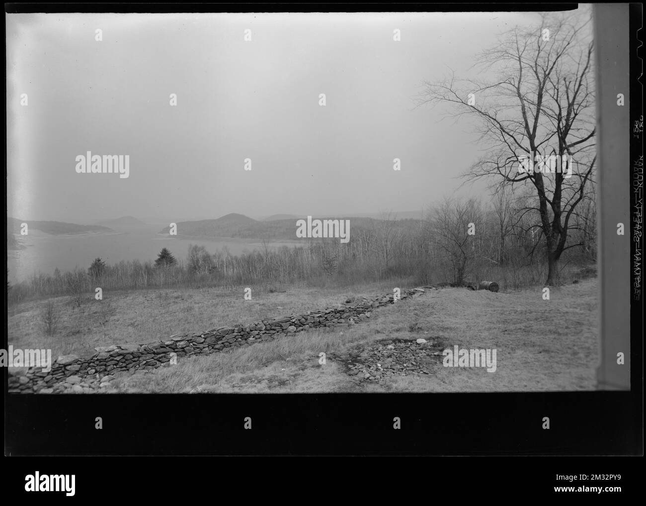 General view of Quabbin Reservoir from former Woods property, during